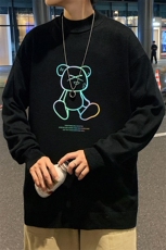 M18139-P45加绒款-P65半高领毛衣男士大码针织衫男毛线衣男，男装针织衫/毛衣，电商A040