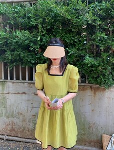 夏季彩色系欧货连衣裙图片