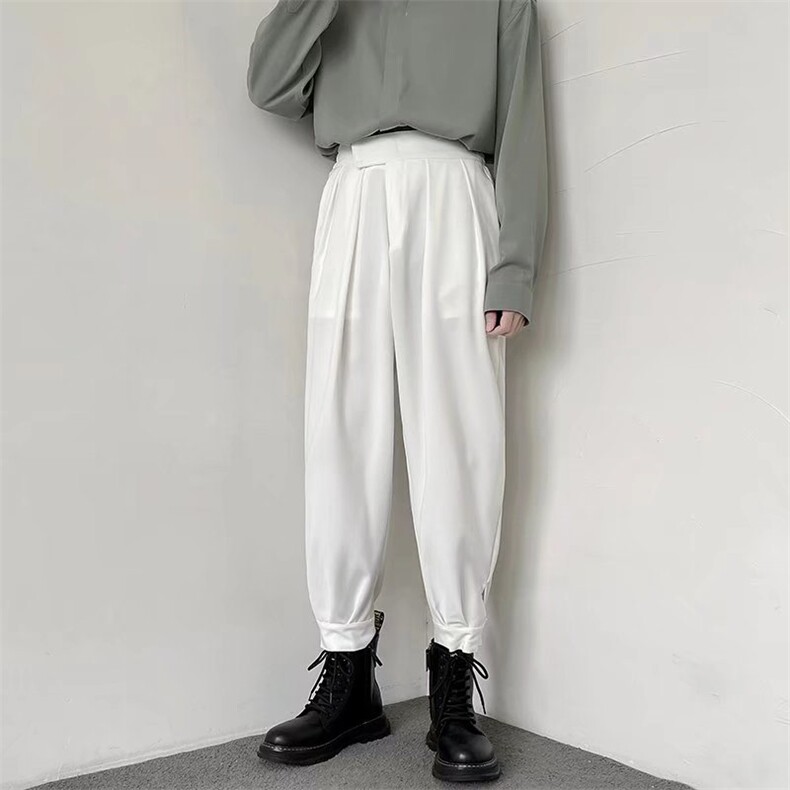 男青春流行直筒运动裤潮休闲裤魔术贴西裤K1993P36,男装休闲裤,星座1116-2