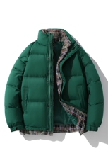 新标白鸭绒羽绒服简约个性休闲立领舒适假两件外套ESY0220-P228，男装羽绒服，电商B306