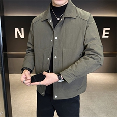 新标90绒冬季轻薄款羽绒服男翻领保暖外套A329-YR2515-P195，男装羽绒服，电商A329