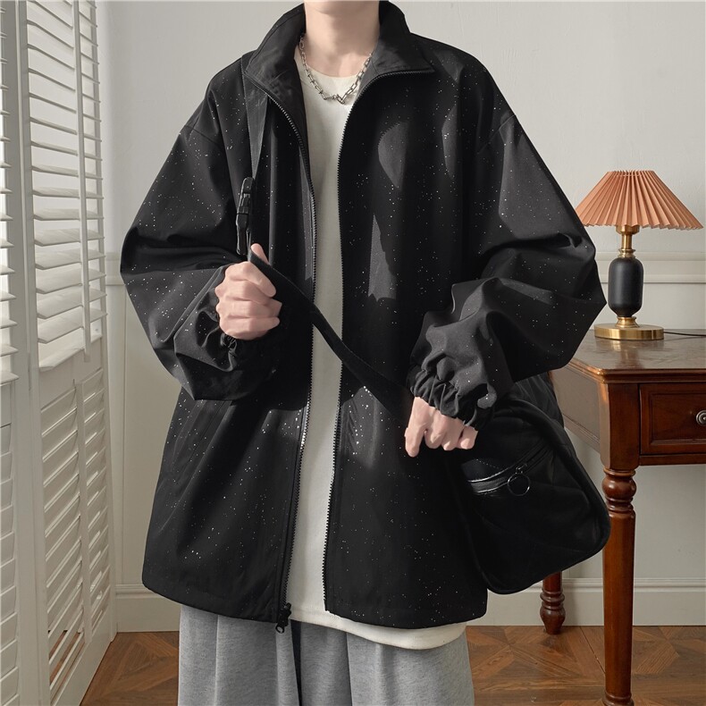 春秋两面穿满天星夹克量大价优特P55，男装夹克，星座215-2（原311A-2）