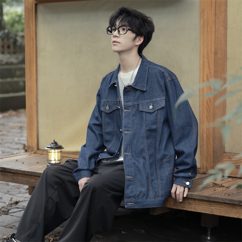 日系cityboy水洗牛仔夹克男款牛仔衣水洗外套217-2-JK23153-P65,男装工装外套,星座217-2
