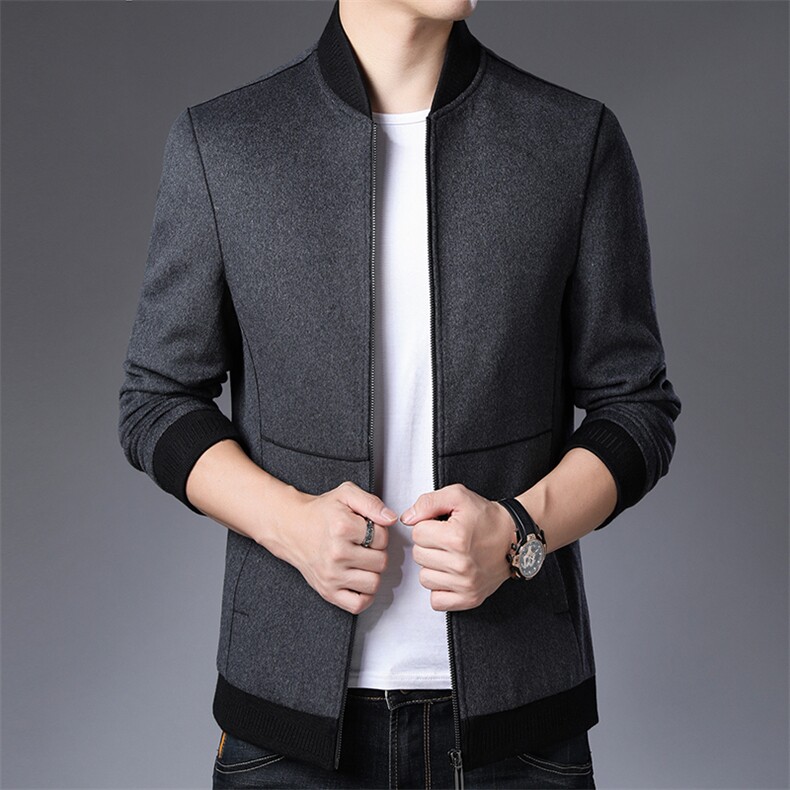 DZ91912钱塘2020-3冬季厚款商务休闲简约中年男士夹克外套P205,男装夹克,钱塘207-3
