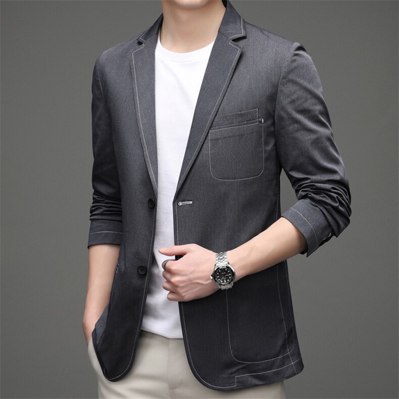 BEA6629983钱塘2020-2中青年男士时尚休闲简约春秋季西服外套P183,男装西服,钱塘207-2