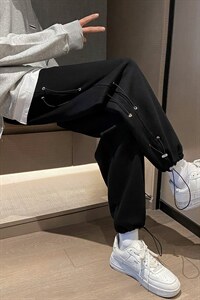 ！21春季新款潮流男士休闲卫裤早春百搭学生运动裤K2026P45图片