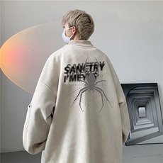 23秋款美式复古麂皮绒飞行棒球服男女夹克外套JF3305-P80控108，男装夹克，电商B370
