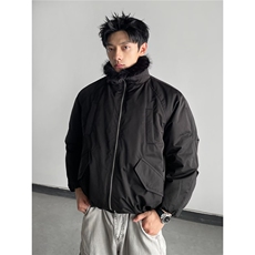 网图座山雕棉袄冬季皮草派克服棉衣防水牛津外套A025-FY1315-P98，男装棉衣，电商A025