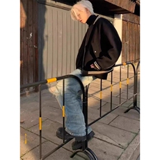 毛呢棒球服高品质美式复古休闲百搭短款显高秋冬外套男，男装夹克，星座506A
