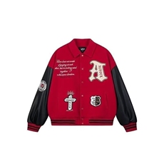 美式棒球服外套男春夏季2025新款大码日系宽松潮流痞帅高级感夹克，男装夹克，星座506A