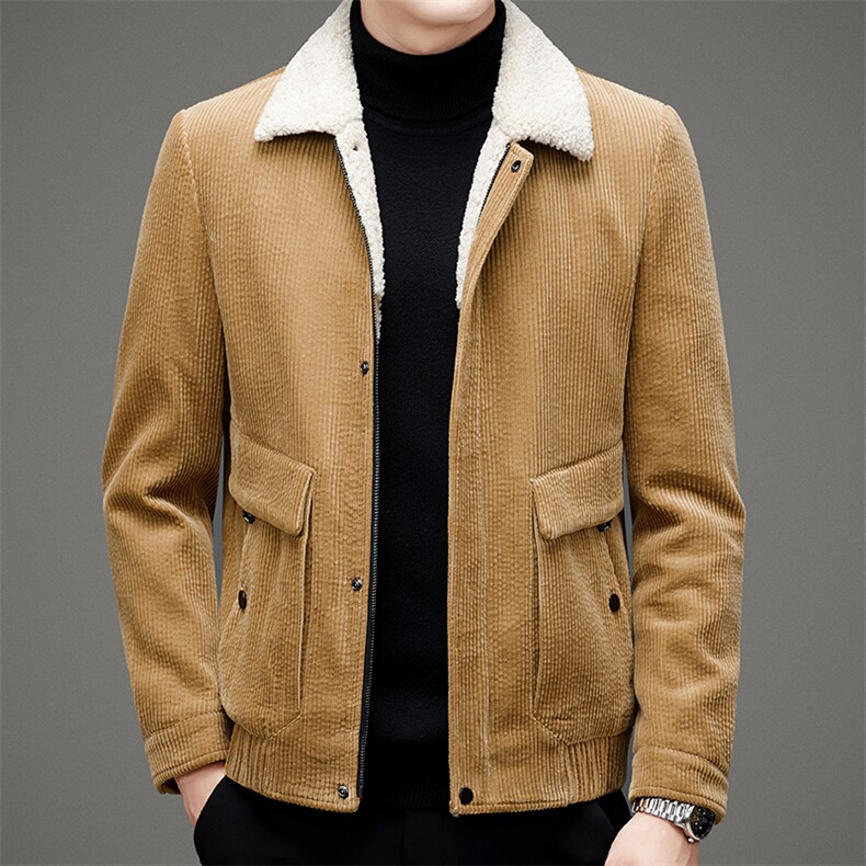 男士冬季新款棉羽绒服中年商务休闲上衣男装厚款保暖白鸭绒外套，男装羽绒服，电商B212（原钱塘6029）