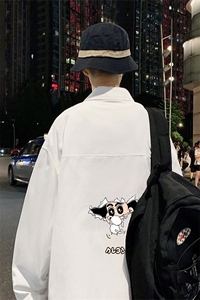 春季长袖衬衫男宽松港风衬衣男外套男CSCS289-P35图片