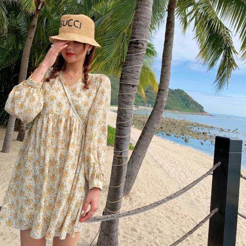 【现货】夏季新款碎花娃娃裙，女装，郭郭家