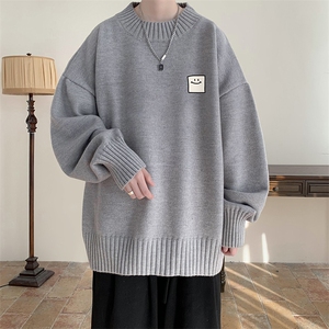 半高领毛衣男士大码针织衫男毛线衣男 M18316-P45 加绒款-P65图片