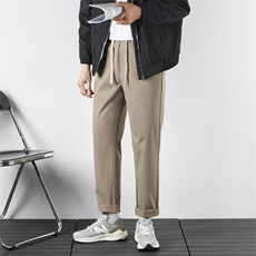 冰丝九分休闲裤男2026夏季薄款宽松运动男士青年直筒西裤VS805，男装西裤，星座1116A-2（原606A-1）