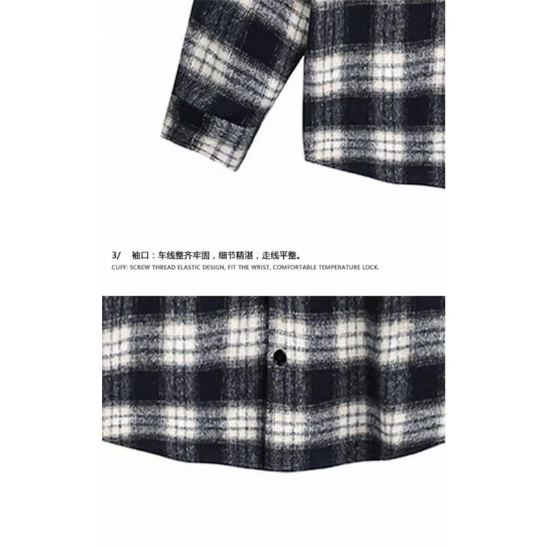 网图！早秋新品复古格子外套潮牌设计连帽休闲感-EX51094-特批50,男装衬衫,电商A061