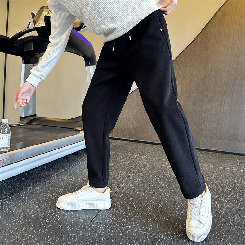 加绒加厚裤子男秋冬季2025新款百搭休闲裤C317-65323-P78,男装卫衣,电商C317