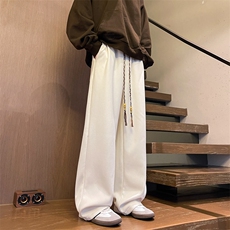 8XL-M加绒雪尼尔裤子秋冬麦穗纹卫裤潮牌直筒休闲长裤KZ1938/P58，男装休闲裤，电商B238