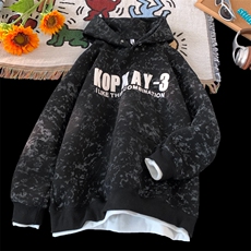 秋冬假两件加厚420克连帽宽松卫衣男WY3707-P70控98，男装卫衣，电商B208
