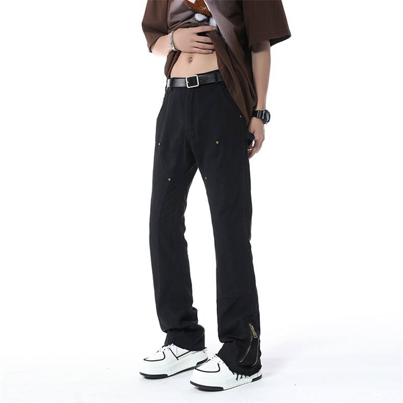 美式高街微喇叭牛仔裤B342-K7030-P65控88,男装牛仔裤,电商B342
