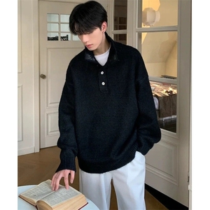 男士高领毛衣冬季加厚针织衫男宽松潮牌打底衫上衣毛衫 M3494图片