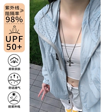 2026夏季新款激光冲孔UPF50+透气防晒衣J5221特P39建议零售价98，男装防晒衣，电商A001