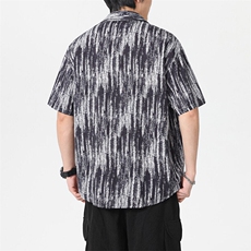 夏威夷花衬衫短袖男夏季冰丝薄款沙滩衬衣短裤套装潮Q5505-P30，男装牛仔裤，星座610（原A335）