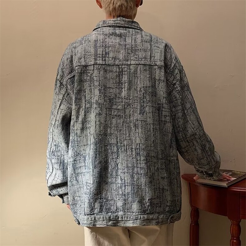 牛仔外套男士春秋季潮牌ins情侣棒球服秋装褂子JD00013P65,男装夹克,星座1116-2