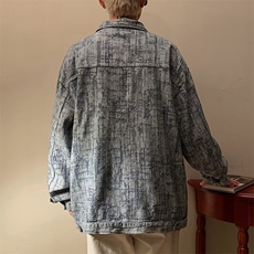 牛仔外套男士春秋季潮牌ins情侣棒球服秋装褂子JD00013P65，男装夹克，星座1116-2