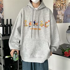 22秋新款港风宽松休闲oversize情侣套头卫衣B266-Y609-P55，男装卫衣，星座B257-1