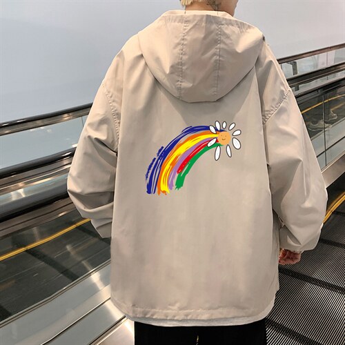 ！春秋新款港风休闲连帽夹克男宽松外套男装DJK264-P45,男装夹克,电商B371
