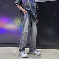 拉链破洞牛仔裤品质好直播品质B342-K955-特P40，男装牛仔裤，电商B342