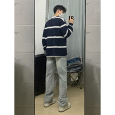 B221美式ins高街暗黑小众个性铆钉小脚牛仔裤LK23142-P65控88，男装牛仔裤，电商B221