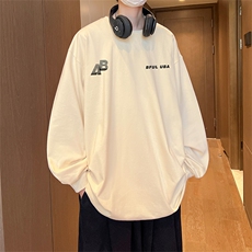 抖音得物供货量大从优可提供视频美式长袖T恤CT571特P28，男装T恤，电商A486
