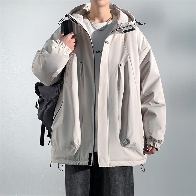 潮牌秋冬季男潮流休闲连帽外套保暖防风棉衣棉服A321-MY8745-P95,男装棉衣,电商A321