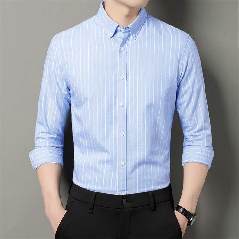 DN9203男式2023年春季新款长袖衬衫男装商务时尚休闲衬衣P65,男装衬衫,电商B360