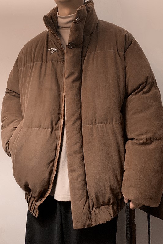 秋冬棉衣加厚夹克加绒外套厚棉袄飞机扣小众1016-1W104P128K158,男装夹克,星座1016-1（原电商B408-1）