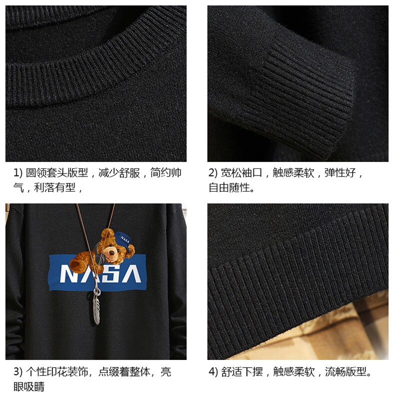 M67247-P45加绒47款-P6控68NASA圆领毛衣男大码针织衫毛线衣砖墙,男装针织衫/毛衣,电商A040A