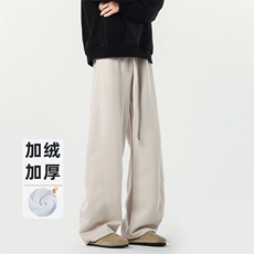B258-K9928加绒P45控98抖音品质卫裤65%棉35%聚酯纤维，男装休闲裤，电商B258
