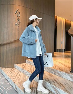 水貂休闲外套图片