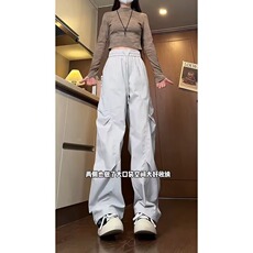 K336-P32夏季薄款休闲冰丝裤男女同款立体腰围百搭，男装休闲裤，电商B323A
