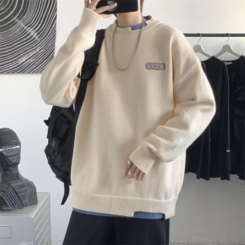 男春季新款卫衣假2件圆领卫衣W500P37,男装卫衣,星座1116-2