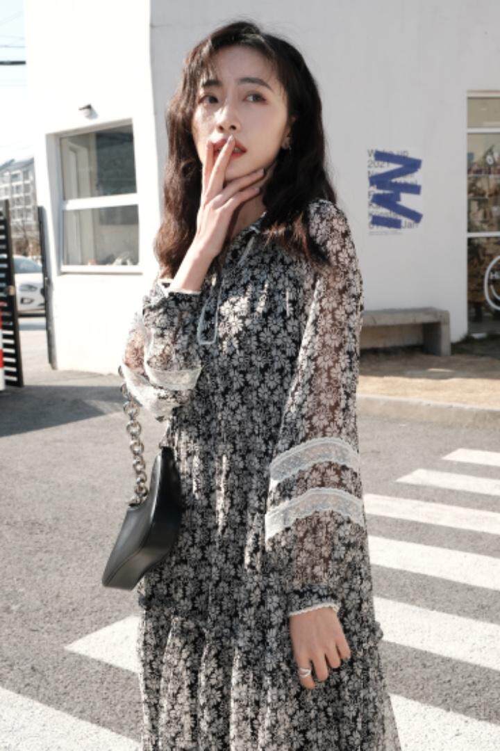 【现货】韩版碎花连衣裙ML，女装连衣裙，易霏金熙