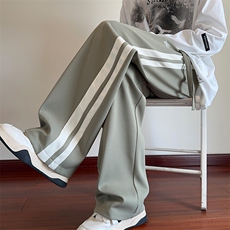 供抖音大货足港风男秋冬条纹运动休闲裤X416B-1-KL927-特p38限68，男装休闲裤，星座416B-1