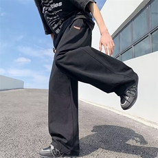 新款时尚潮男百搭宽松阔腿裤，男装休闲裤，四季星座218-1