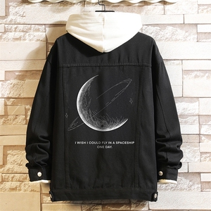 牛仔夹克男大码牛仔外套男茄克 NJ77246-P60加绒款-P75图片