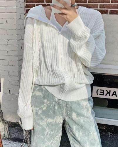 马卡龙针织外套配T恤美丽哦！，女装T恤，丽薇塔