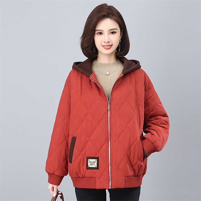 时尚保暖棉服女冬季新款宽松显瘦加厚外套，女装棉衣/棉服，悦见她