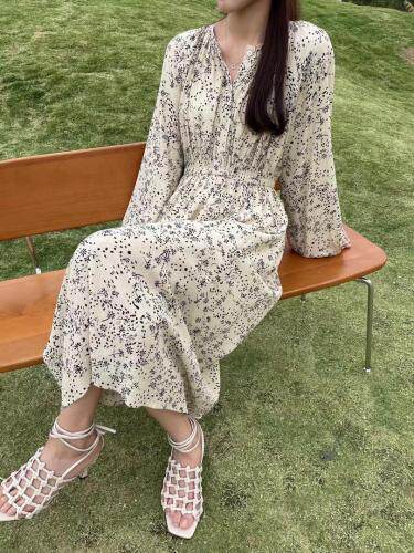 韩版收腰连衣裙，女装连衣裙，BLESS OPEN