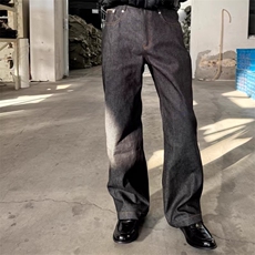 1506-1/K6061/P46潮牌男女宽松百搭时尚牛仔裤直筒阔腿腿潮，男装牛仔裤，星座1506-1